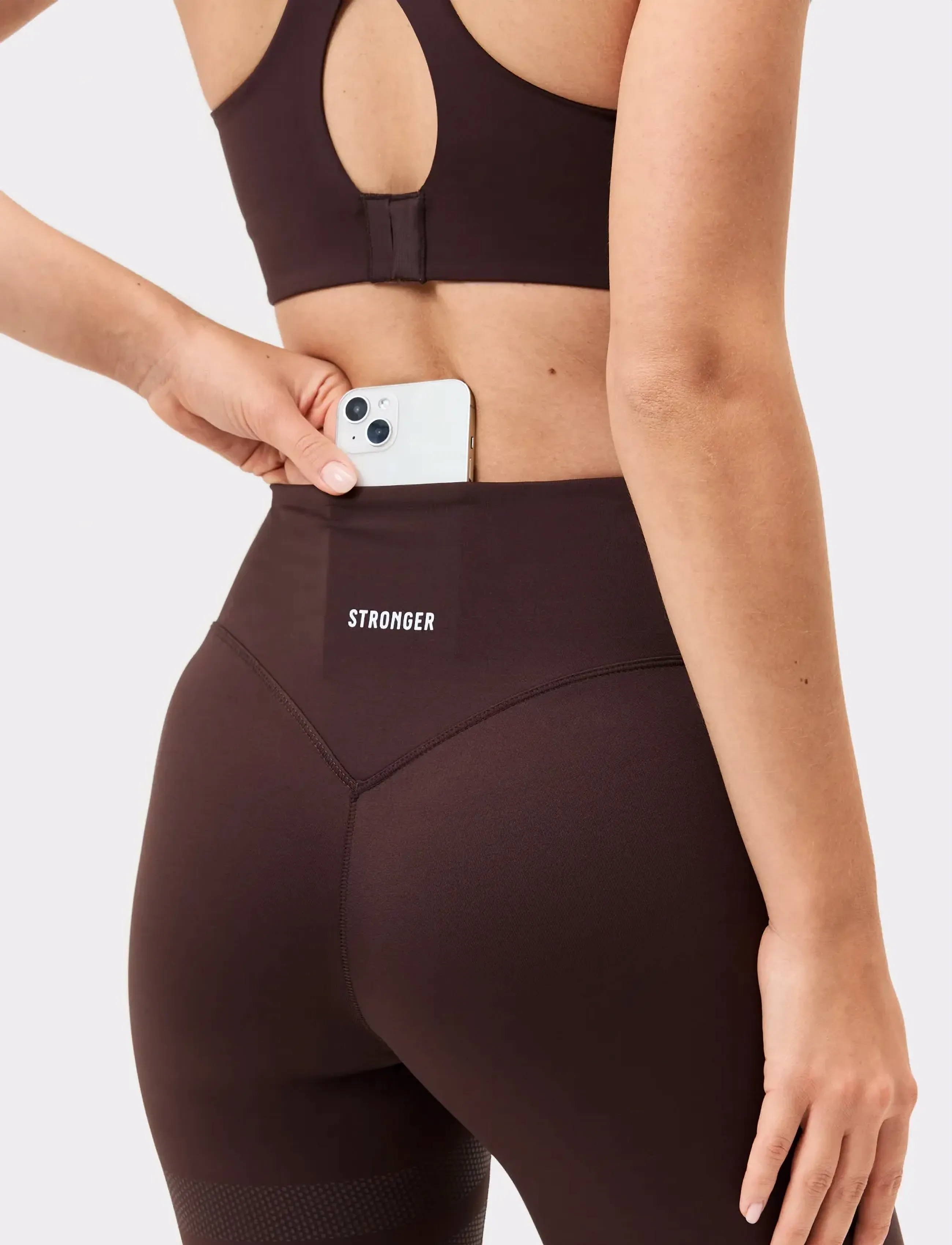 STRONGER - The Signature One Leggings - legginsy do ćwiczeń - black coffee - 3