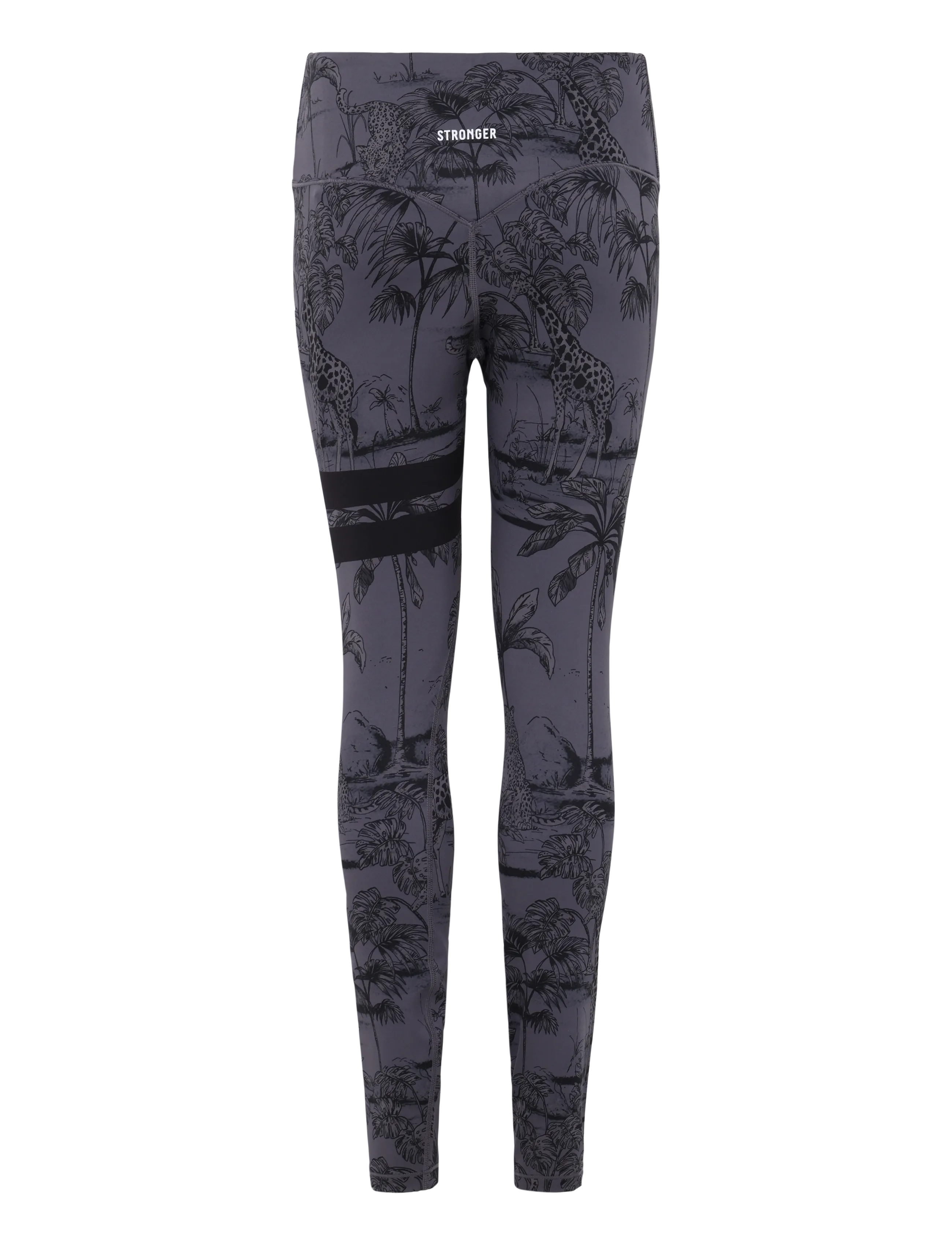 STRONGER - The Signature One Leggings - full length - dark toile print - 1