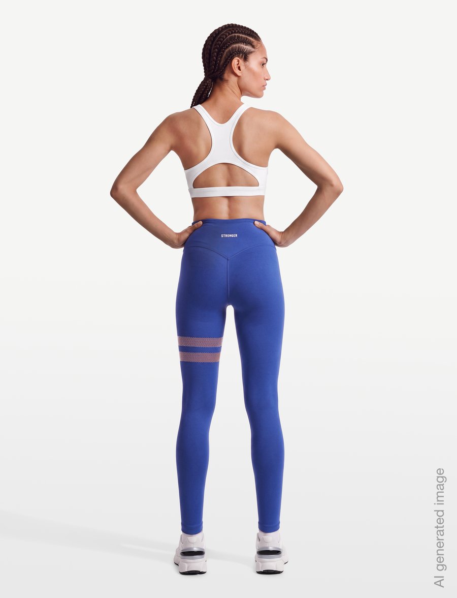 STRONGER - The Signature One Leggings - full längd - stronger blue - 4