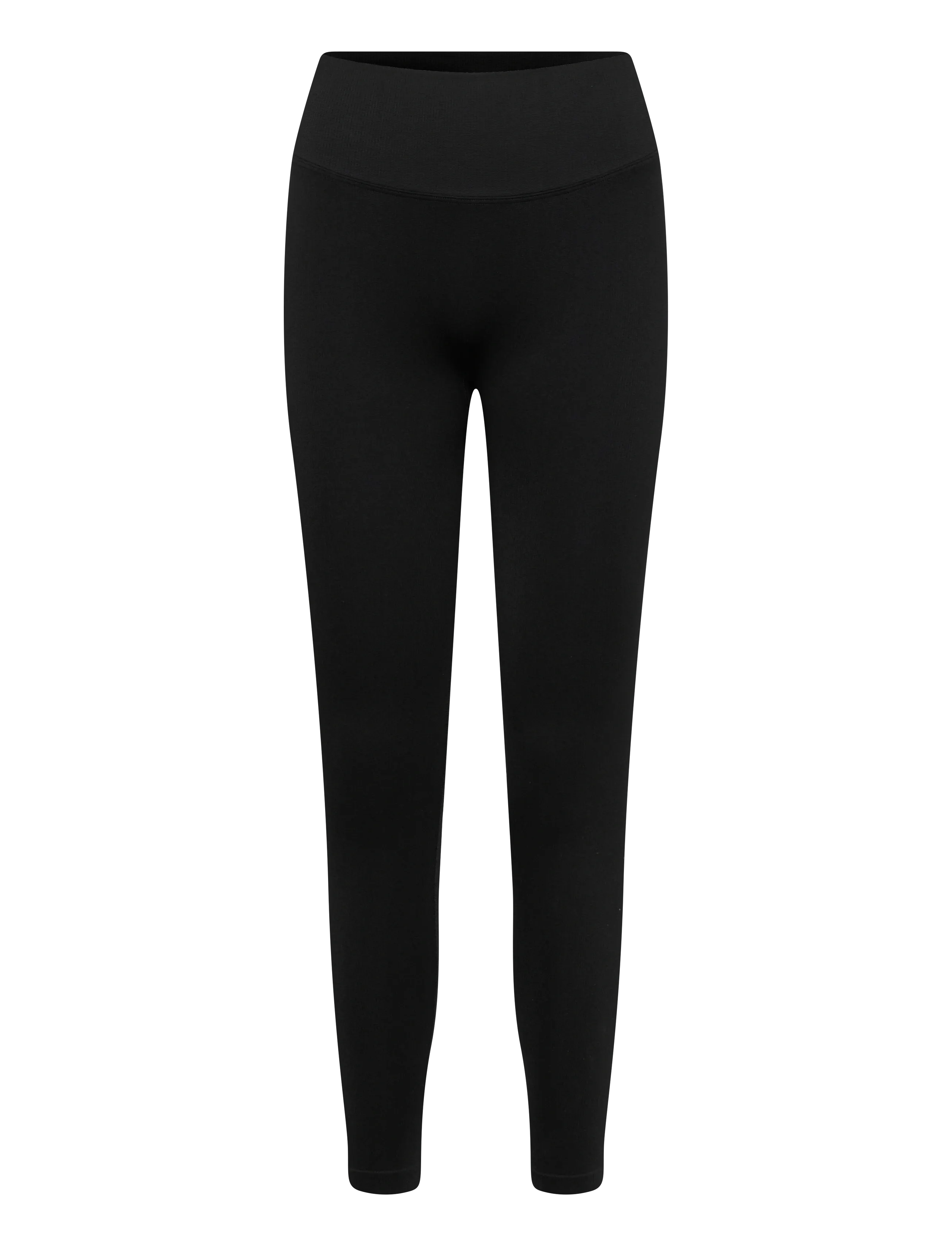 STRONGER Seamless Contour Ribbed Leggings - Treeningretuusid - BLACK / black