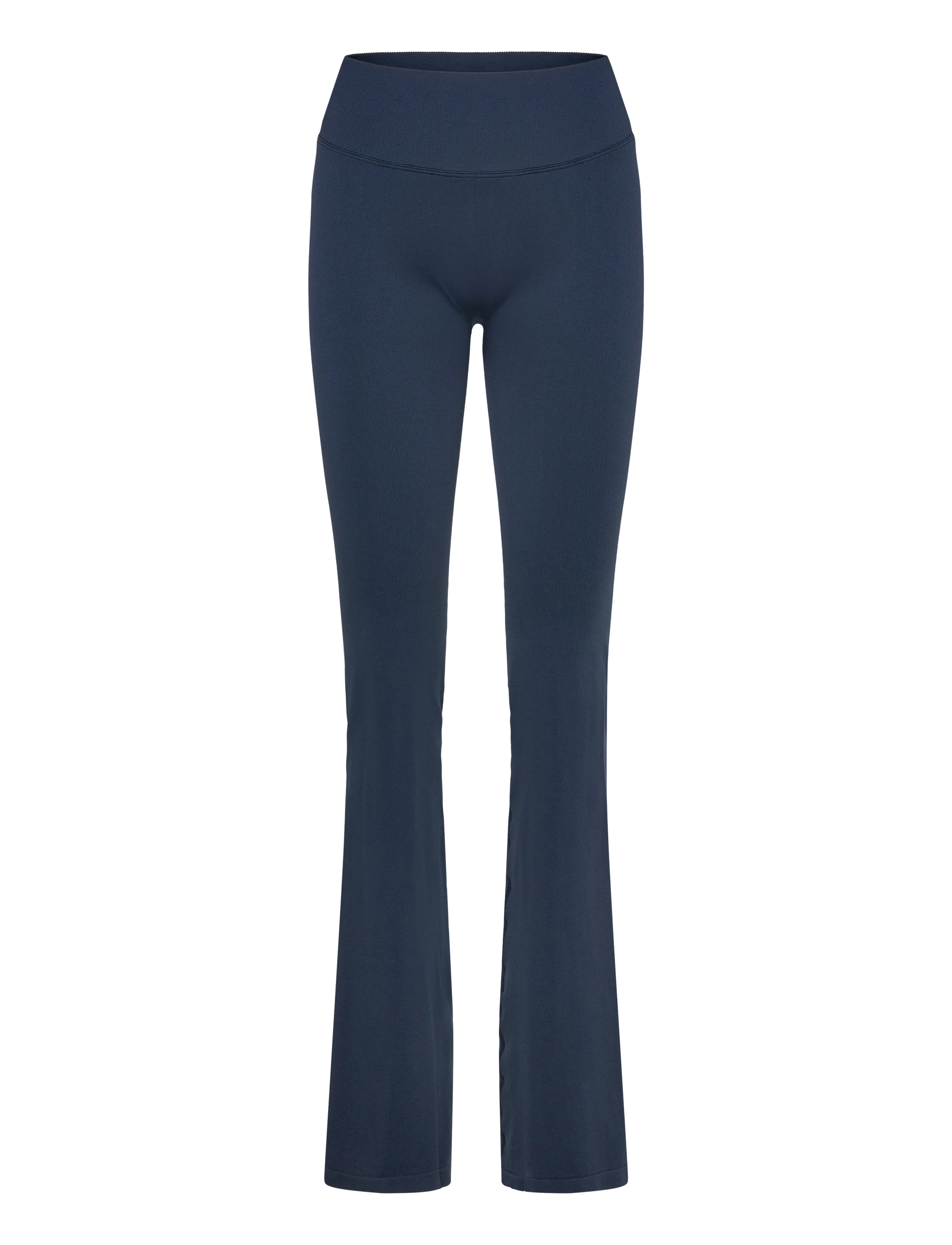 STRONGER Seamless Contour Ribbed Bootcut Leggings - Leggings & Tights - NAVY BLAZER / navy