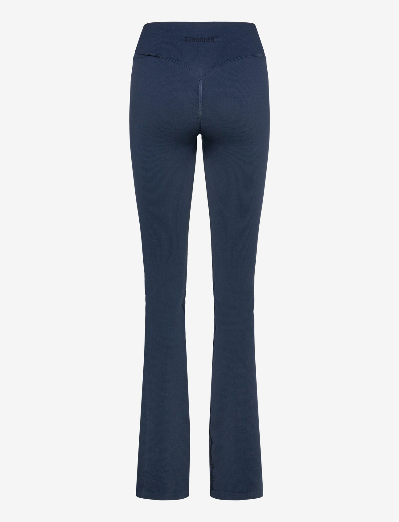 STRONGER - Seamless Contour Ribbed Bootcut Leggings - training tights - navy blazer - 1