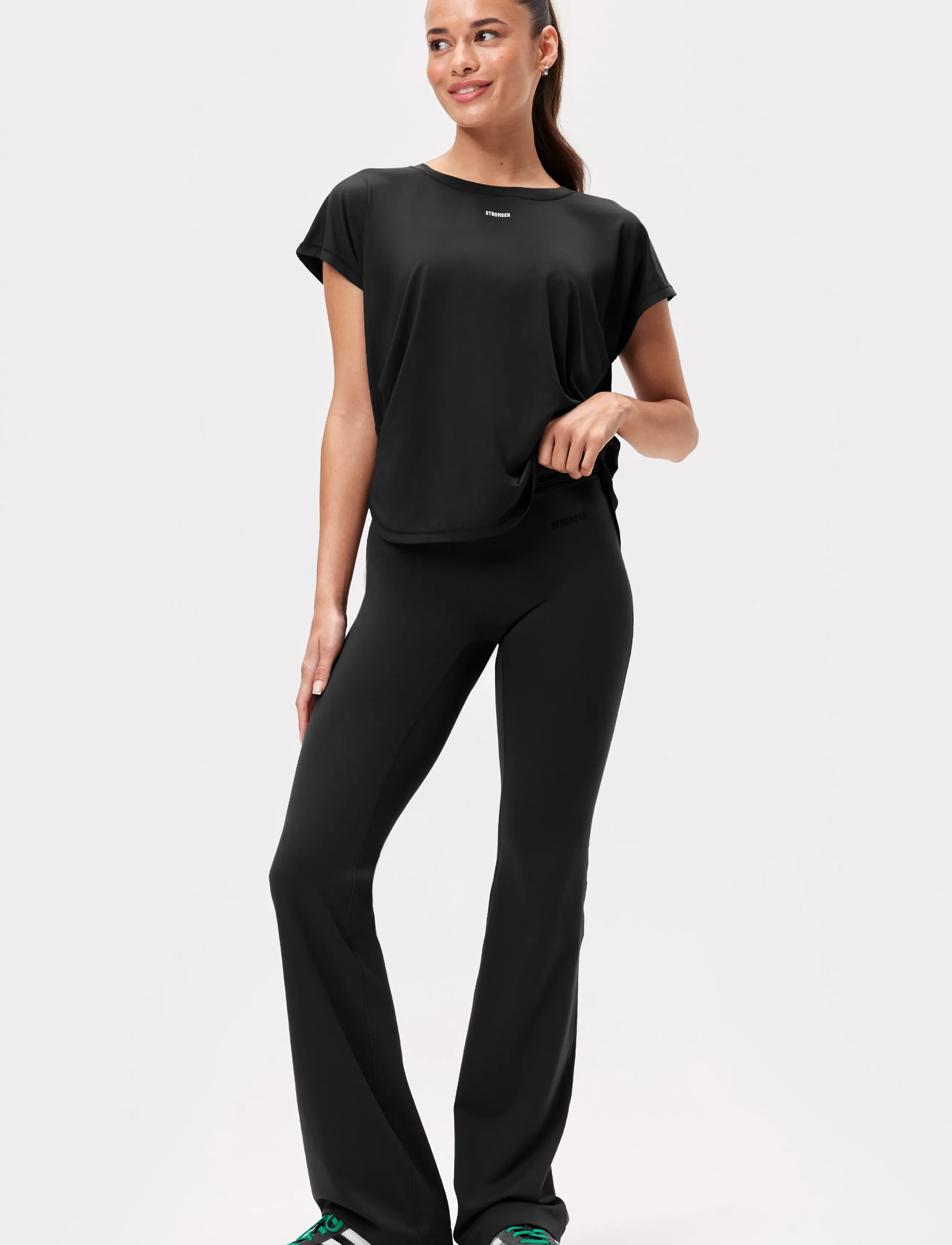 STRONGER Drop T-shirt - STRONGER - BLACK / black