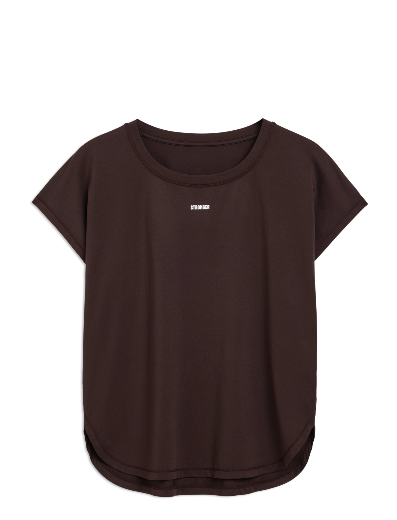 STRONGER Drop T-shirt - Alussärgid ja T-särgid - BLACK COFFEE / brown
