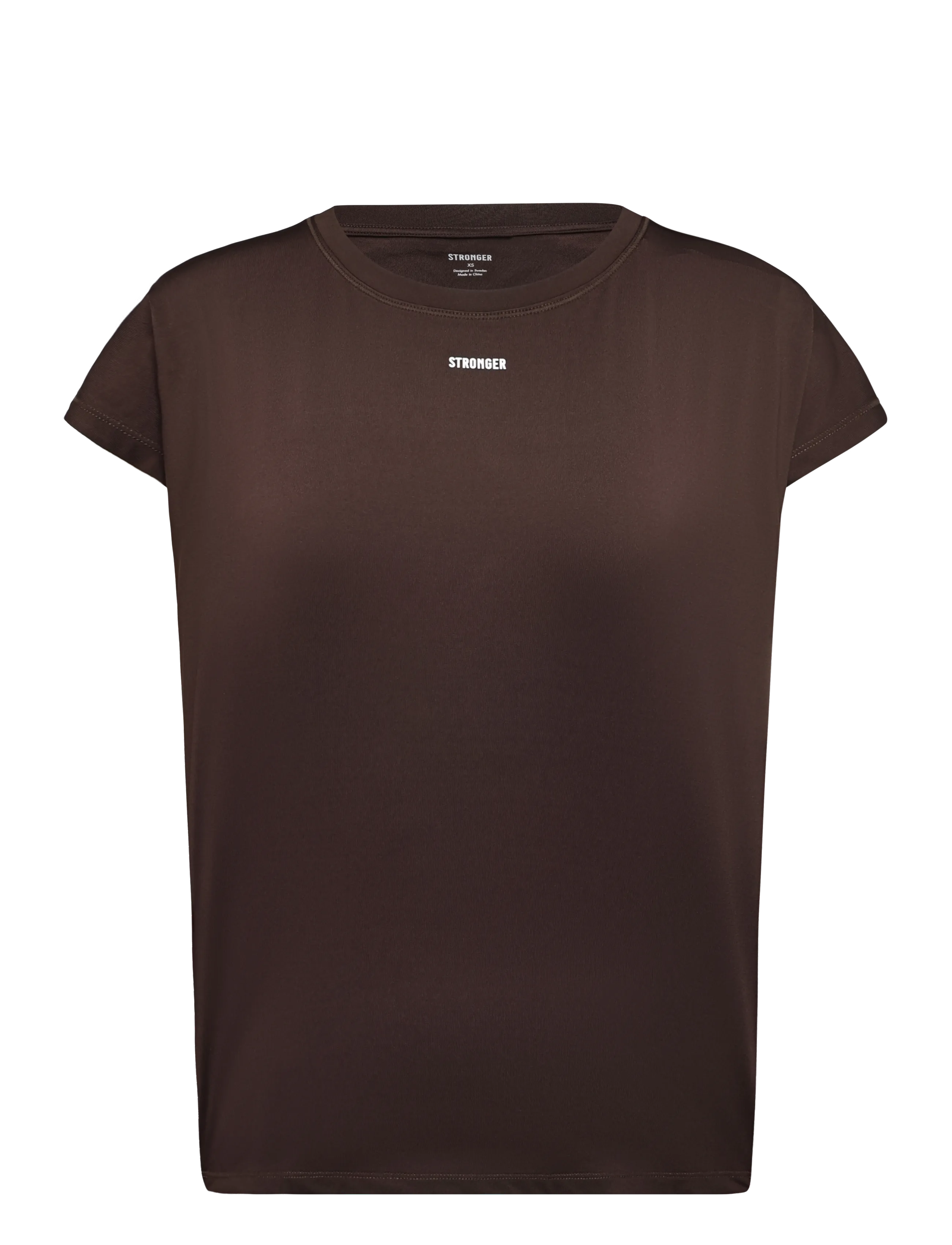 STRONGER Drop T-shirt - Oberteile & T-Shirts - BLACK COFFEE / brown