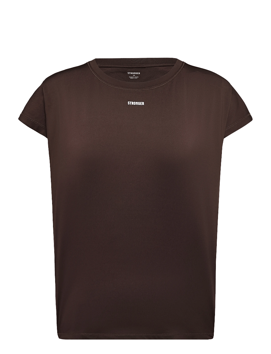STRONGER - Drop T-shirt - t-särgid - black coffee - 1