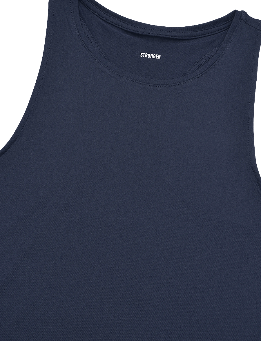 STRONGER - Airy Racerback Tank - tank tops - navy blazer - 2