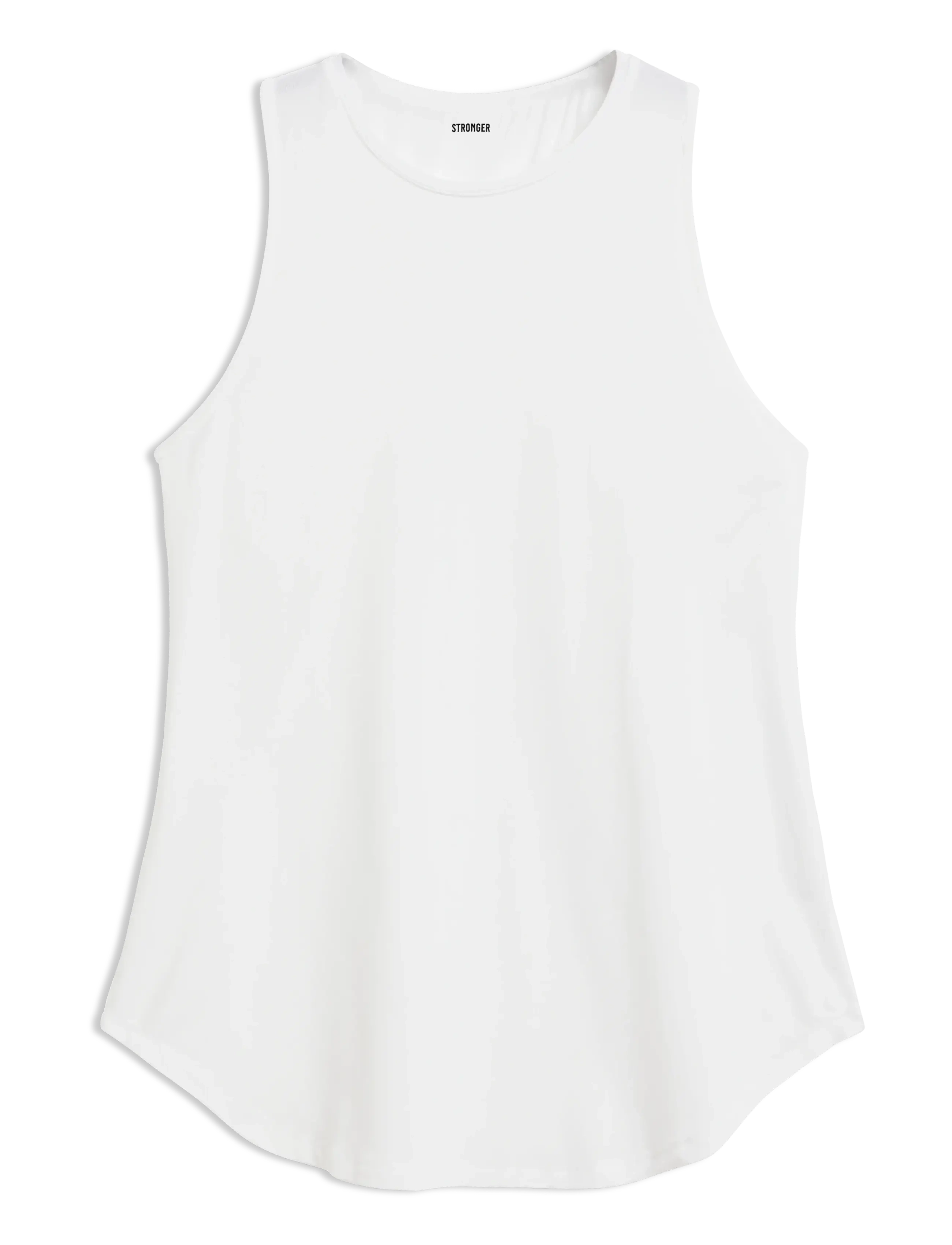 STRONGER Airy Racerback Tank - Toppe & T-shirts - WHITE / white