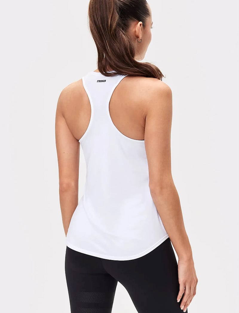 STRONGER - Airy Racerback Tank - tank tops - white - 0