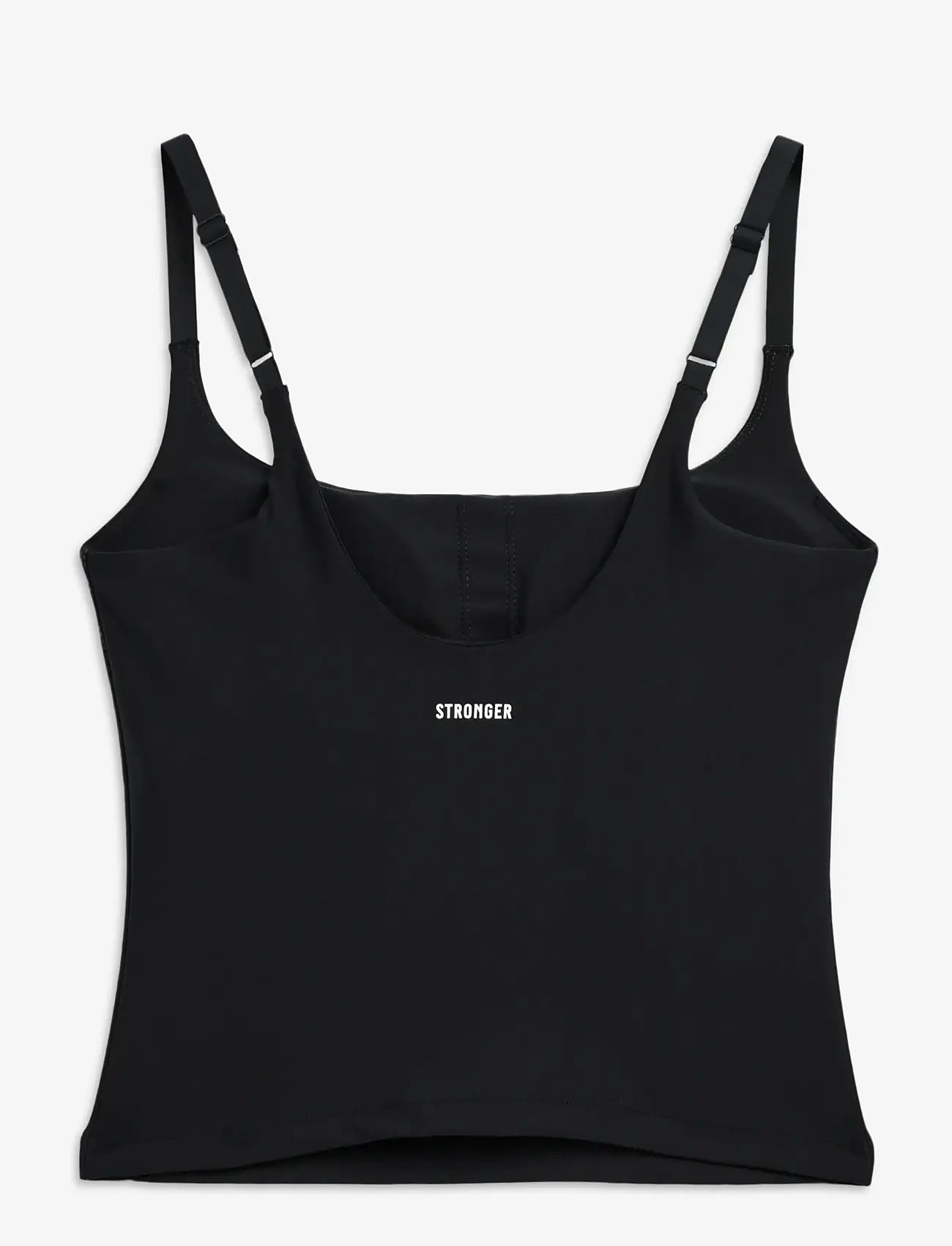 STRONGER - The Signature One Strap Tank Top - crop tops - black - 2