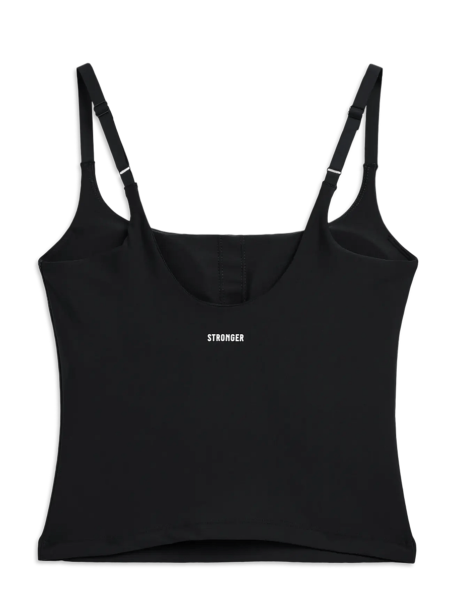STRONGER - The Signature One Strap Tank Top - nabapluusid - black - 2