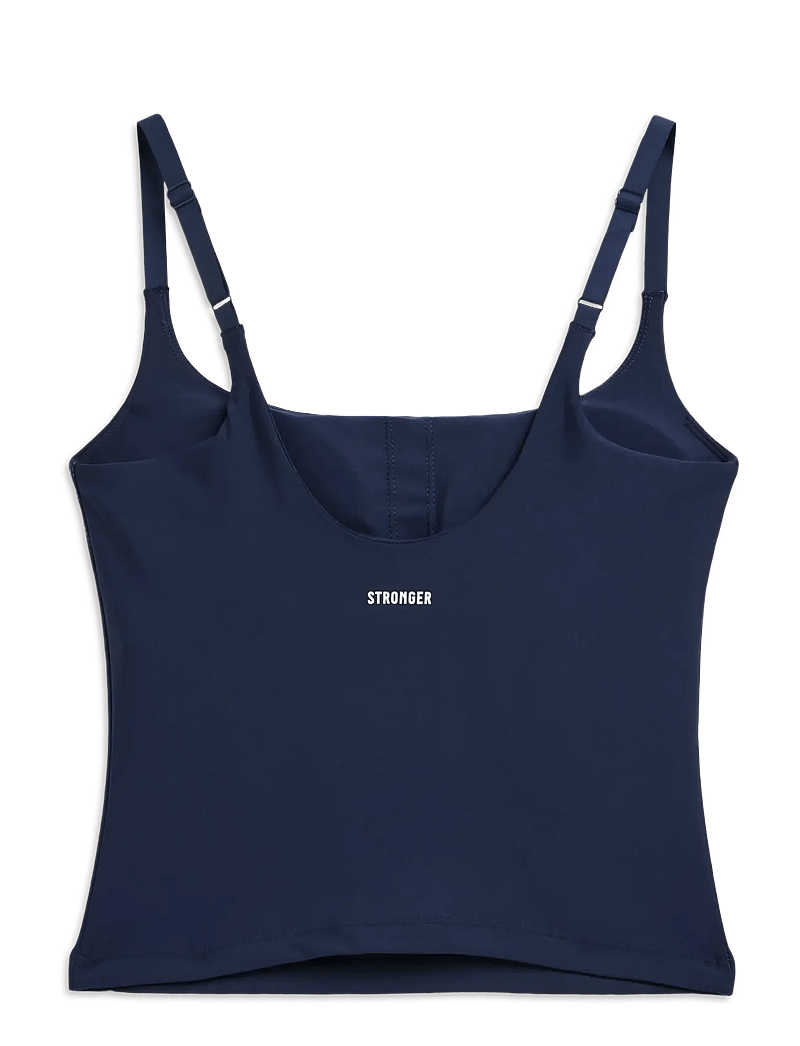 STRONGER - The Signature One Strap Tank Top - hauts courts - navy blazer - 2