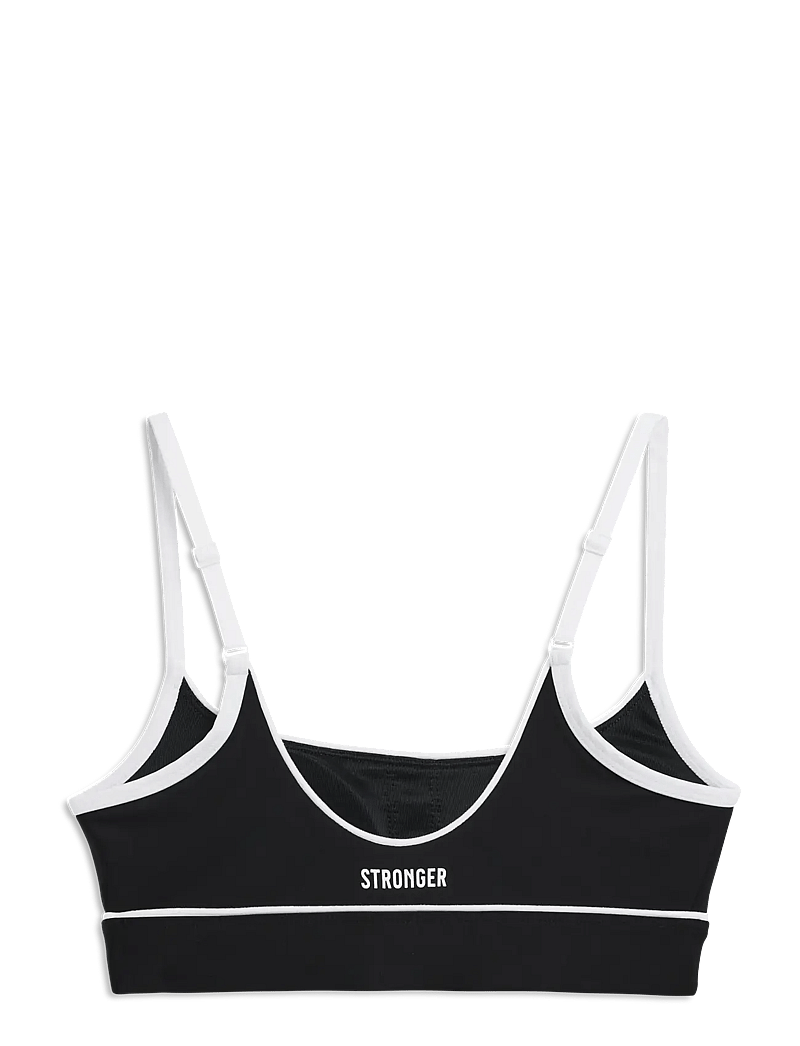 STRONGER - Signature Piping Sports Bra - spordirinnahoidjad - black - 2