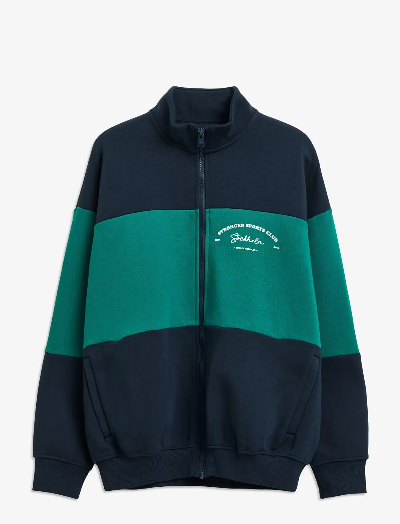 STRONGER - Oversized Full Zip Sweatshirt - sweatshirts - navy blazer - 1