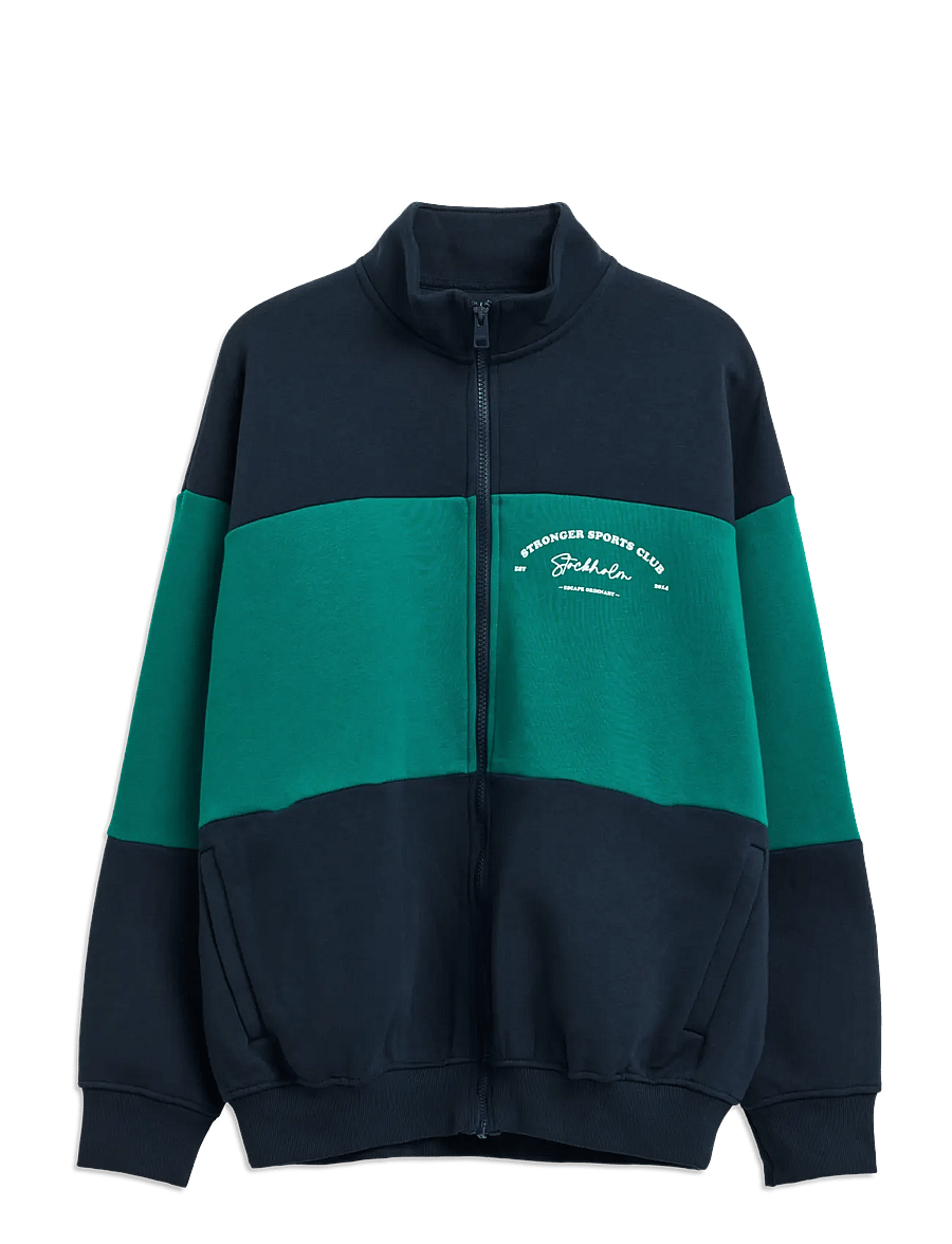 STRONGER - Oversized Full Zip Sweatshirt - swetry - navy blazer - 1