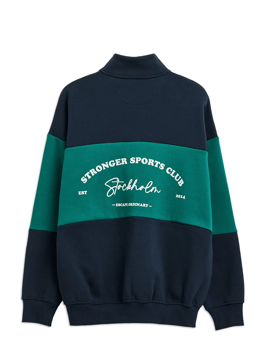 STRONGER - Oversized Full Zip Sweatshirt - swetry - navy blazer - 2