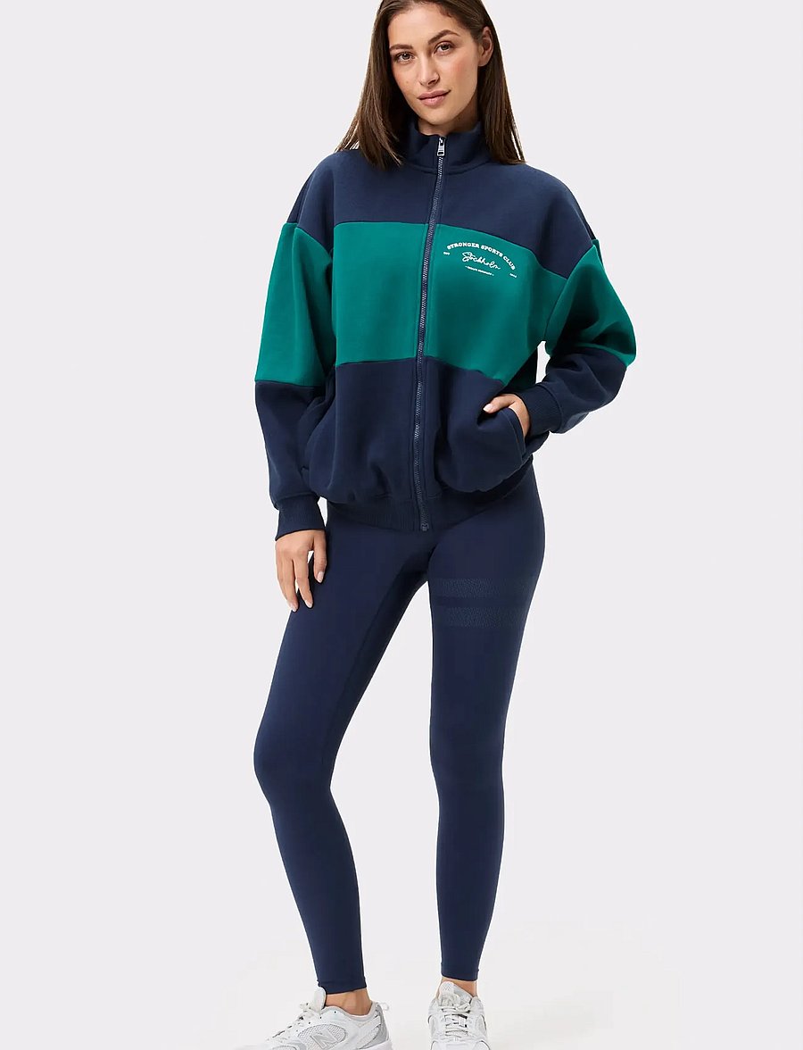 STRONGER - Oversized Full Zip Sweatshirt - swetry - navy blazer - 0