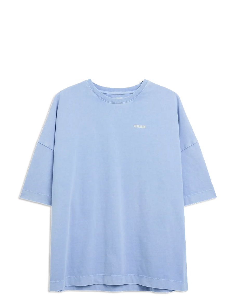 STRONGER - Oversized Crew T-shirt - t-shirts - cornflower blue - 1