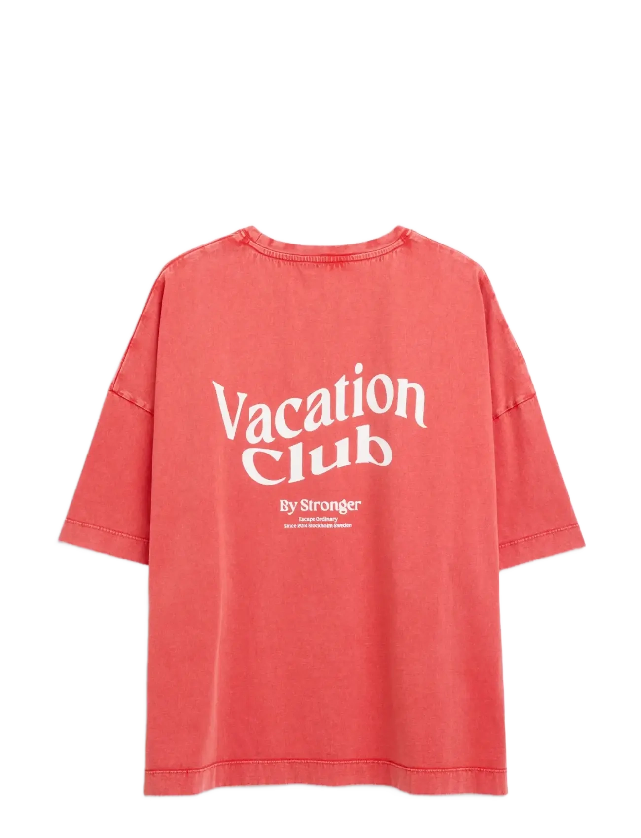 STRONGER - Oversized Crew T-shirt - t-shirts - washed poppy red - 2