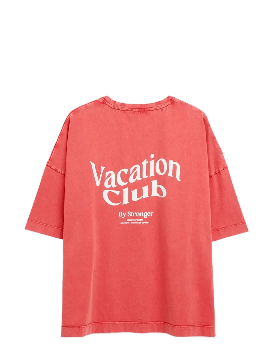STRONGER - Oversized Crew T-shirt - t-shirts - washed poppy red - 2
