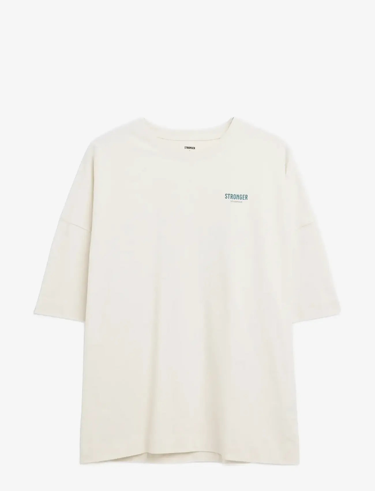 STRONGER - Oversized Crew T-shirt - t-shirts - whisper white - 0