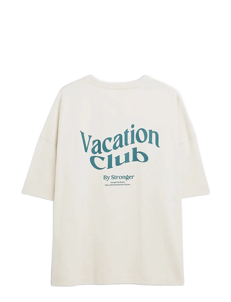 STRONGER - Oversized Crew T-shirt - t-shirts - whisper white - 1