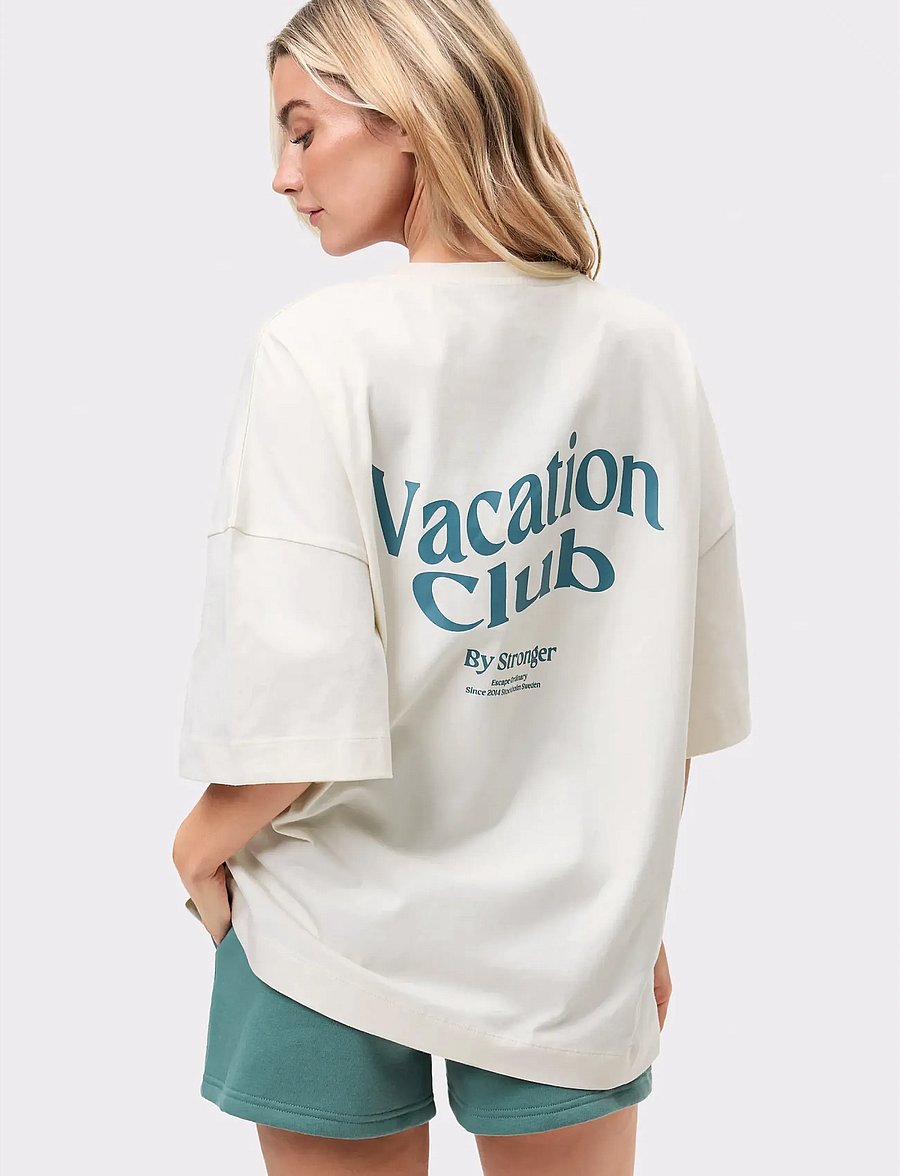 STRONGER - Oversized Crew T-shirt - t-shirts - whisper white - 2