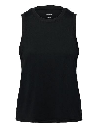 STRONGER Relaxed Tank - Överdelar - BLACK / black