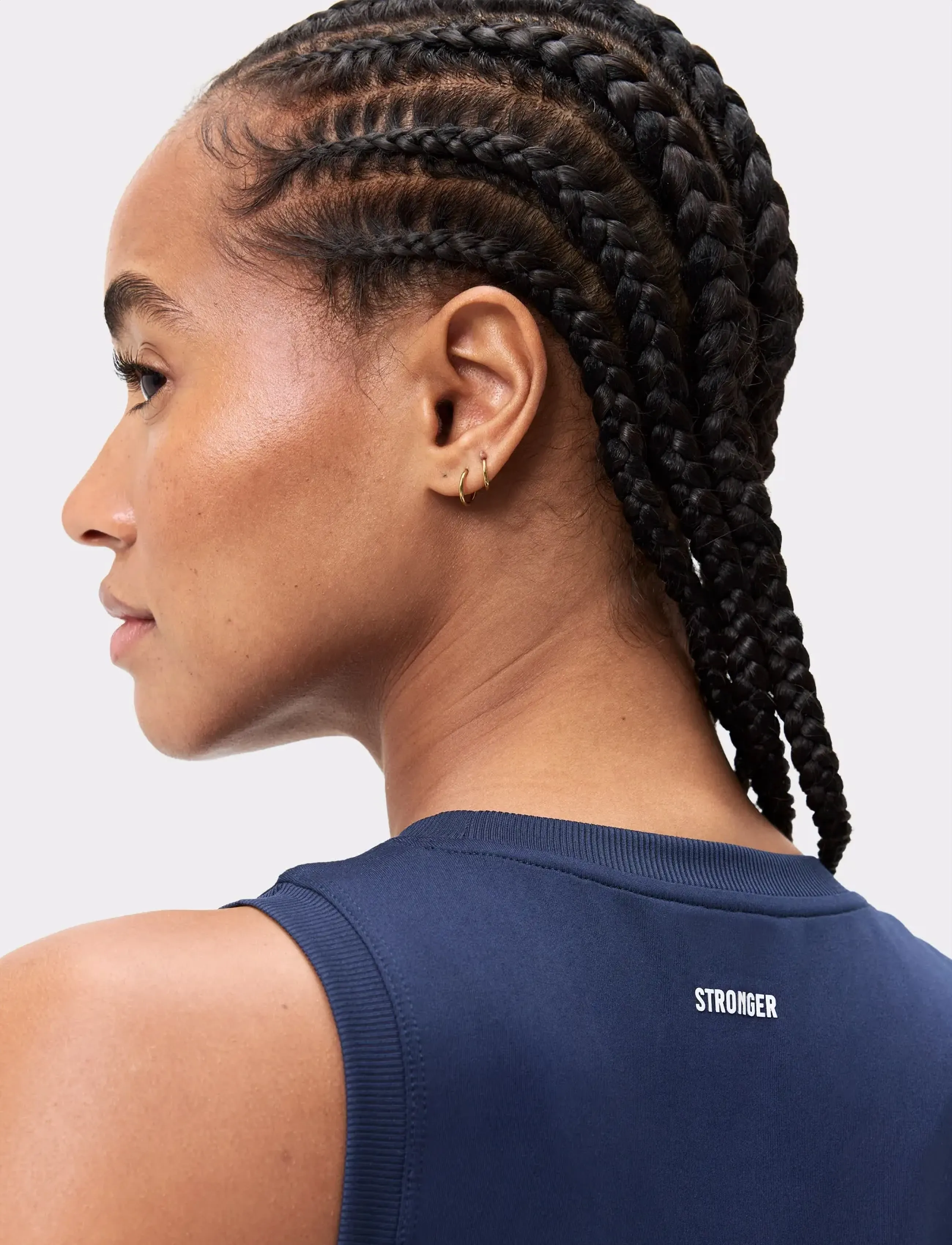 STRONGER - Relaxed Tank - tank tops - navy blazer - 2