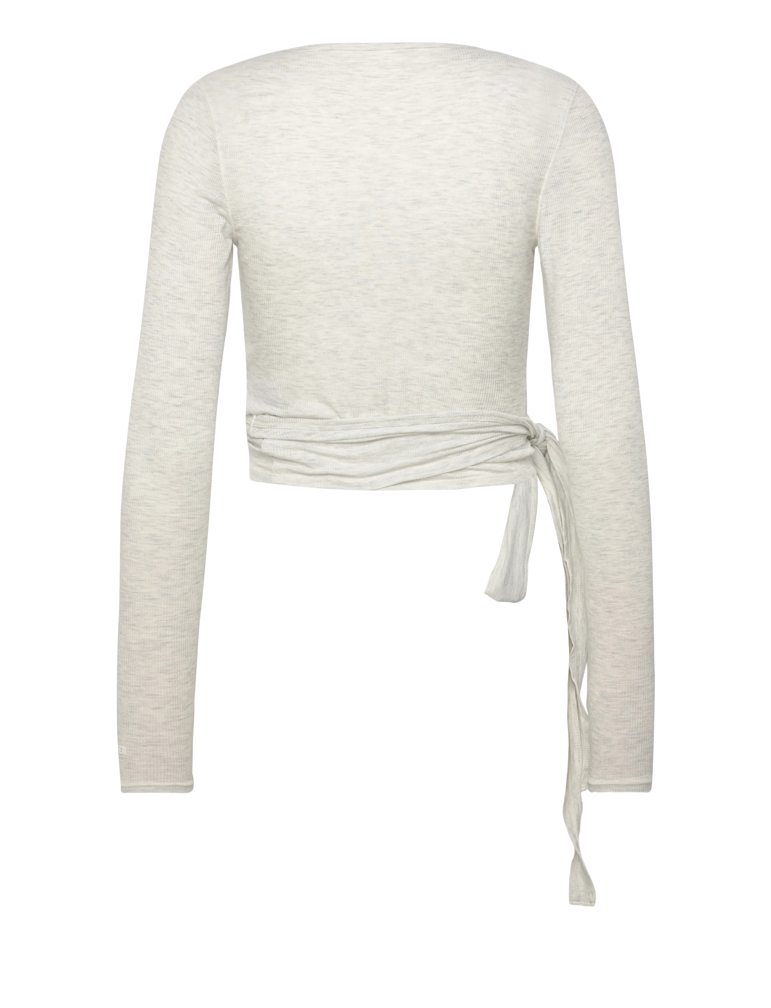 STRONGER - Soft Rib Wrap Long Sleeve - navel shirts - grey melange - 1