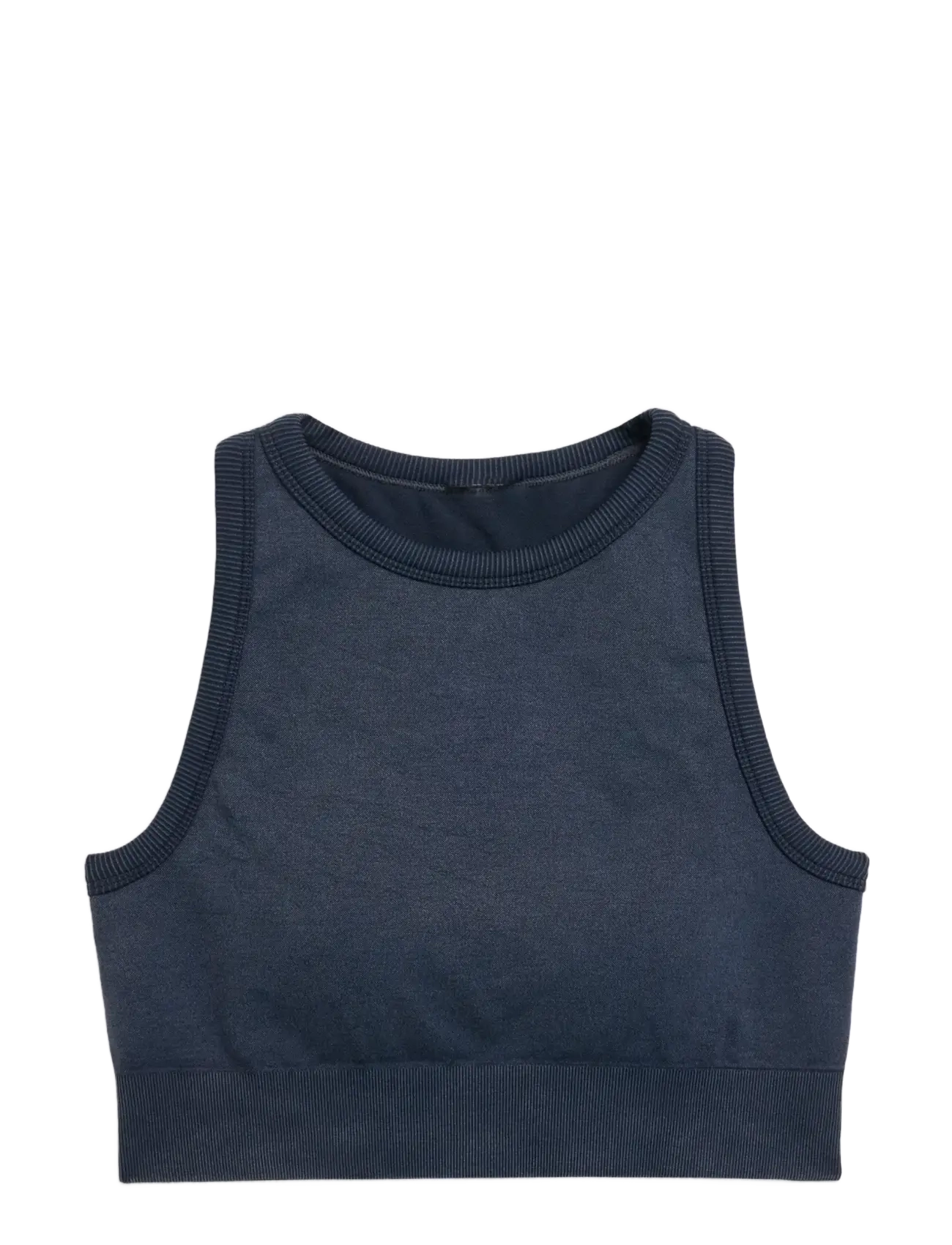 STRONGER Washed Seamless High Neck BH Navy - M - Damen