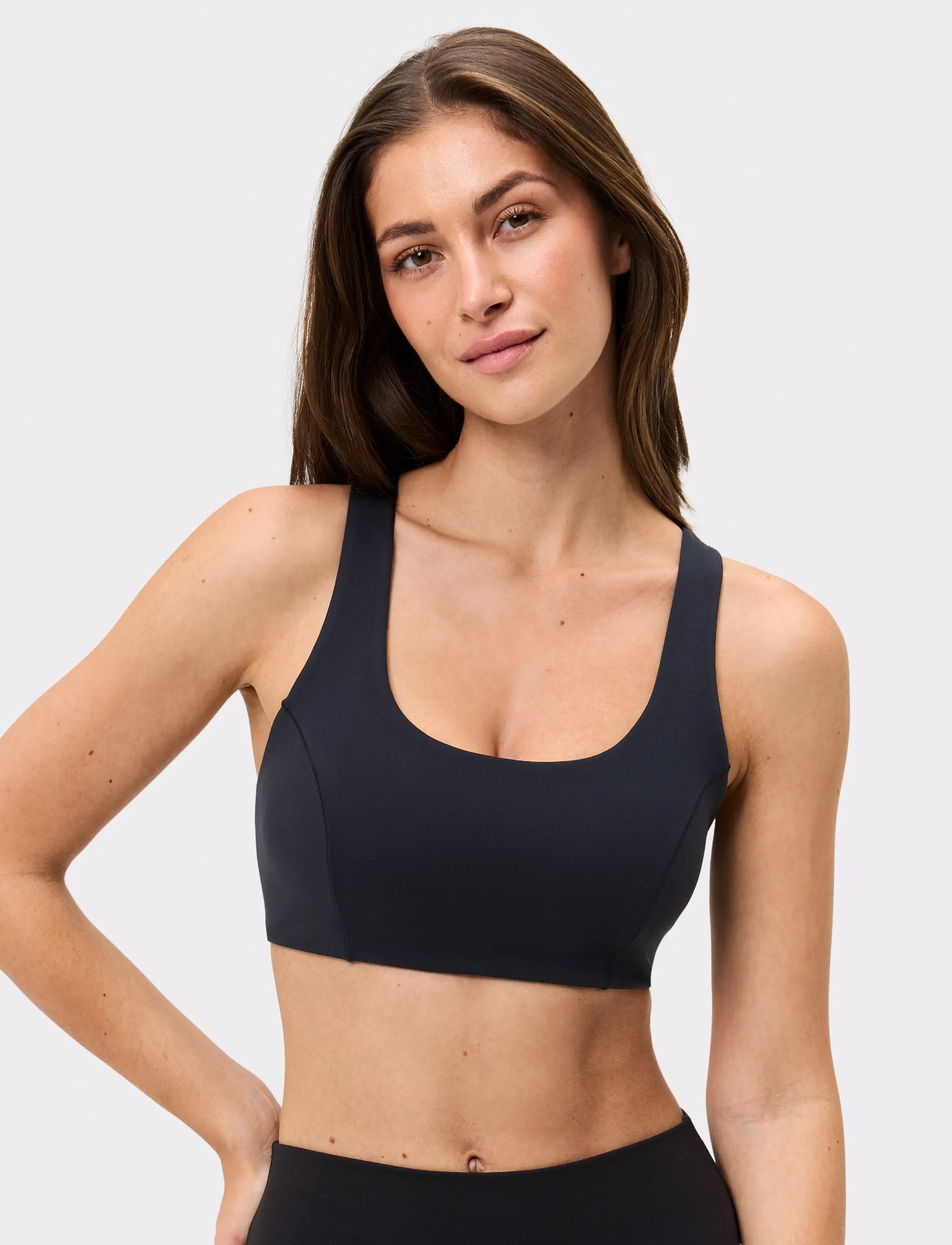 STRONGER - Soft Racerback Sports Bra - spordi-rinnahoidjad - black - 3