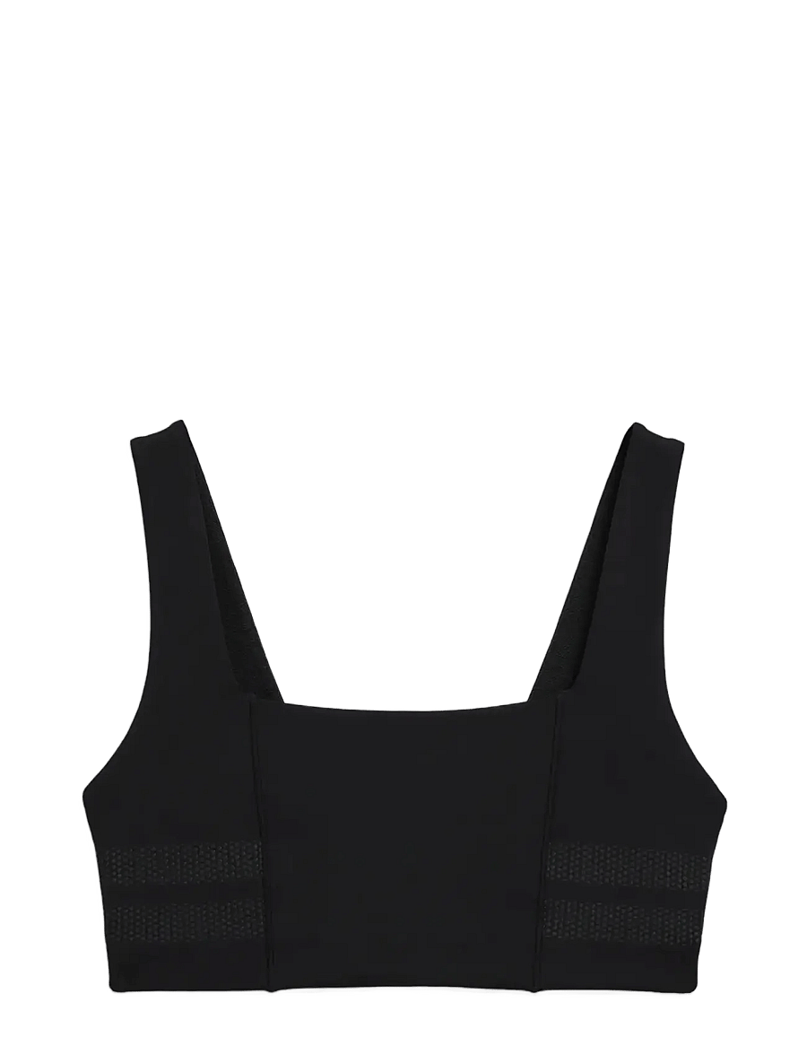 STRONGER - Signature Square Neck Sports Bra - sport-bhs - black - 1