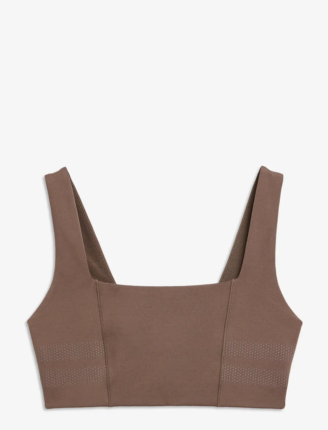 STRONGER - Signature Square Neck Sports Bra - sports bras - coffee quartz - 1