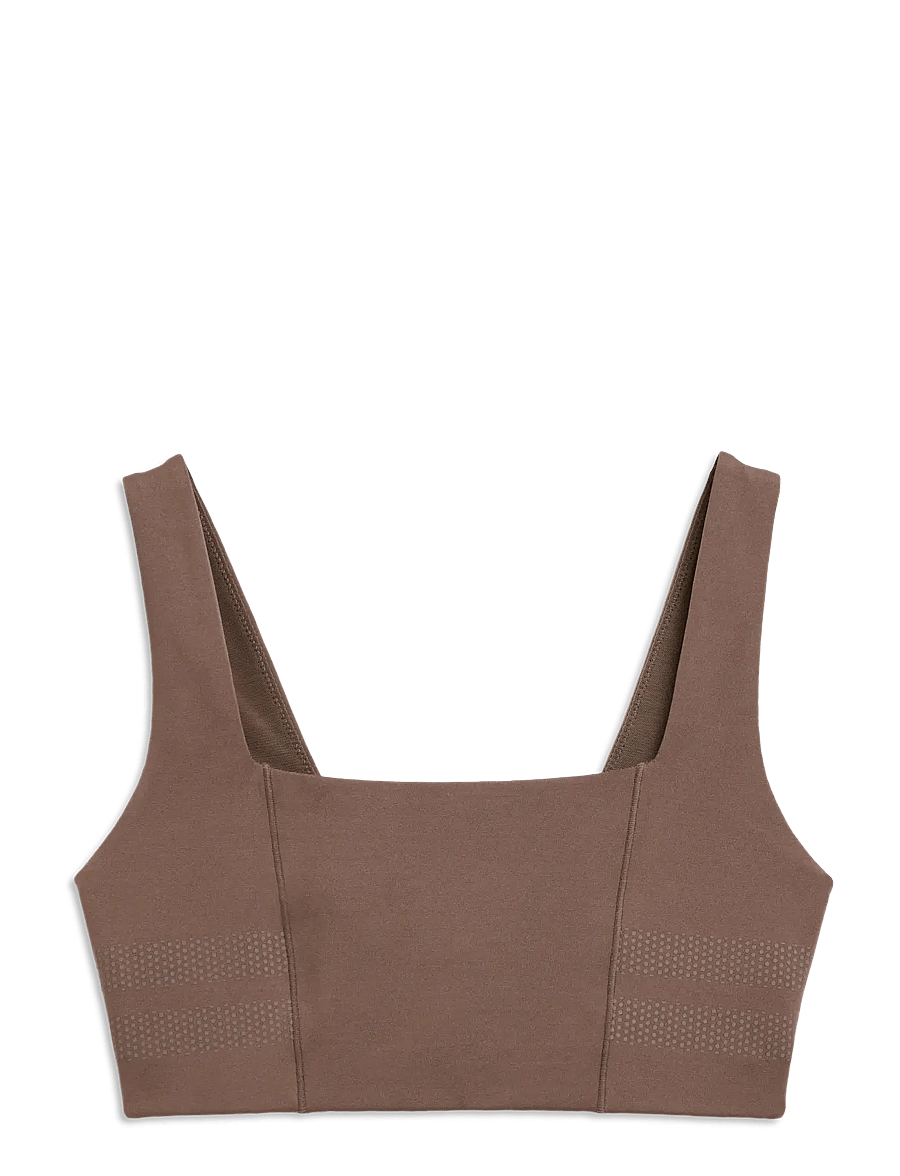 STRONGER - Signature Square Neck Sports Bra - sports-bh'er - coffee quartz - 1