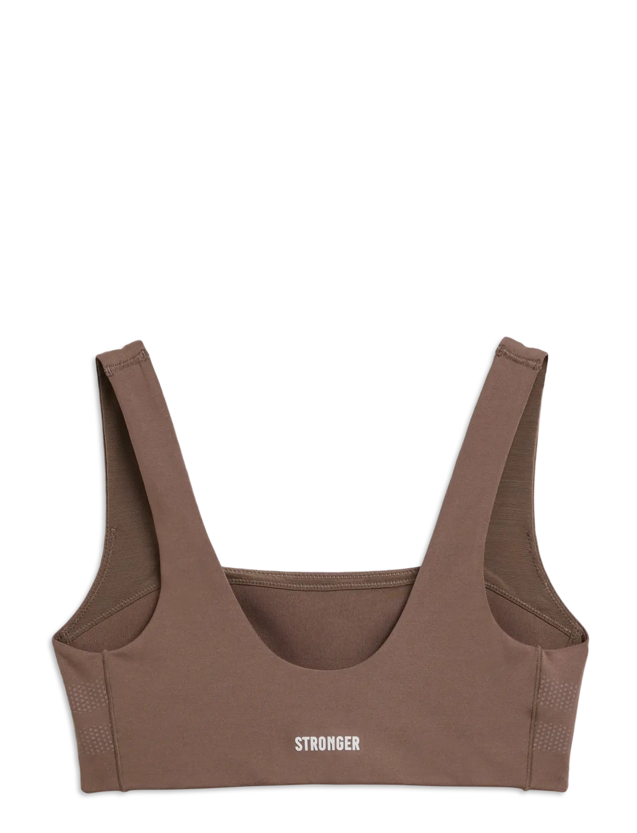 STRONGER - Signature Square Neck Sports Bra - sports-bh'er - coffee quartz - 2