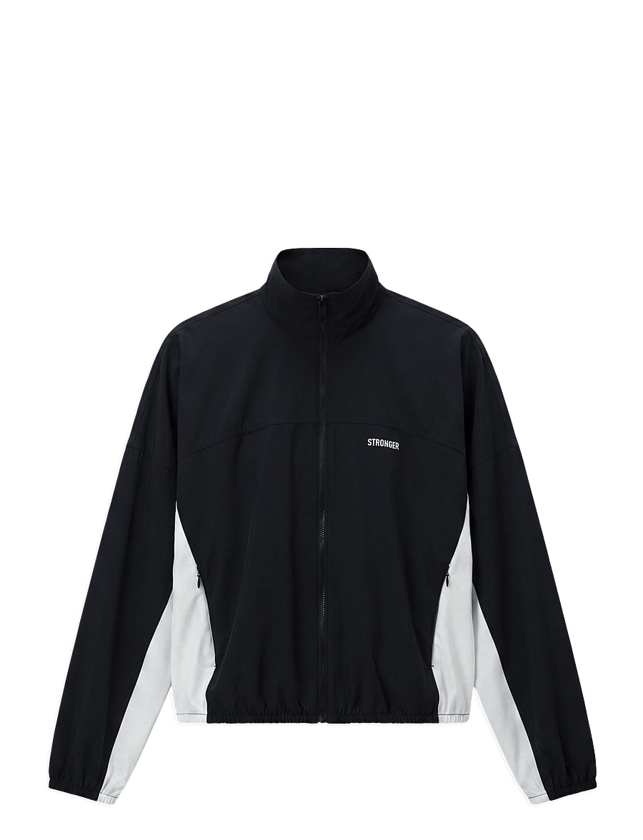 STRONGER - Breezy Woven Jacket - training jackets - black/white - 1