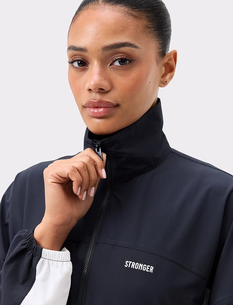 STRONGER - Breezy Woven Jacket - training jackets - black/white - 5
