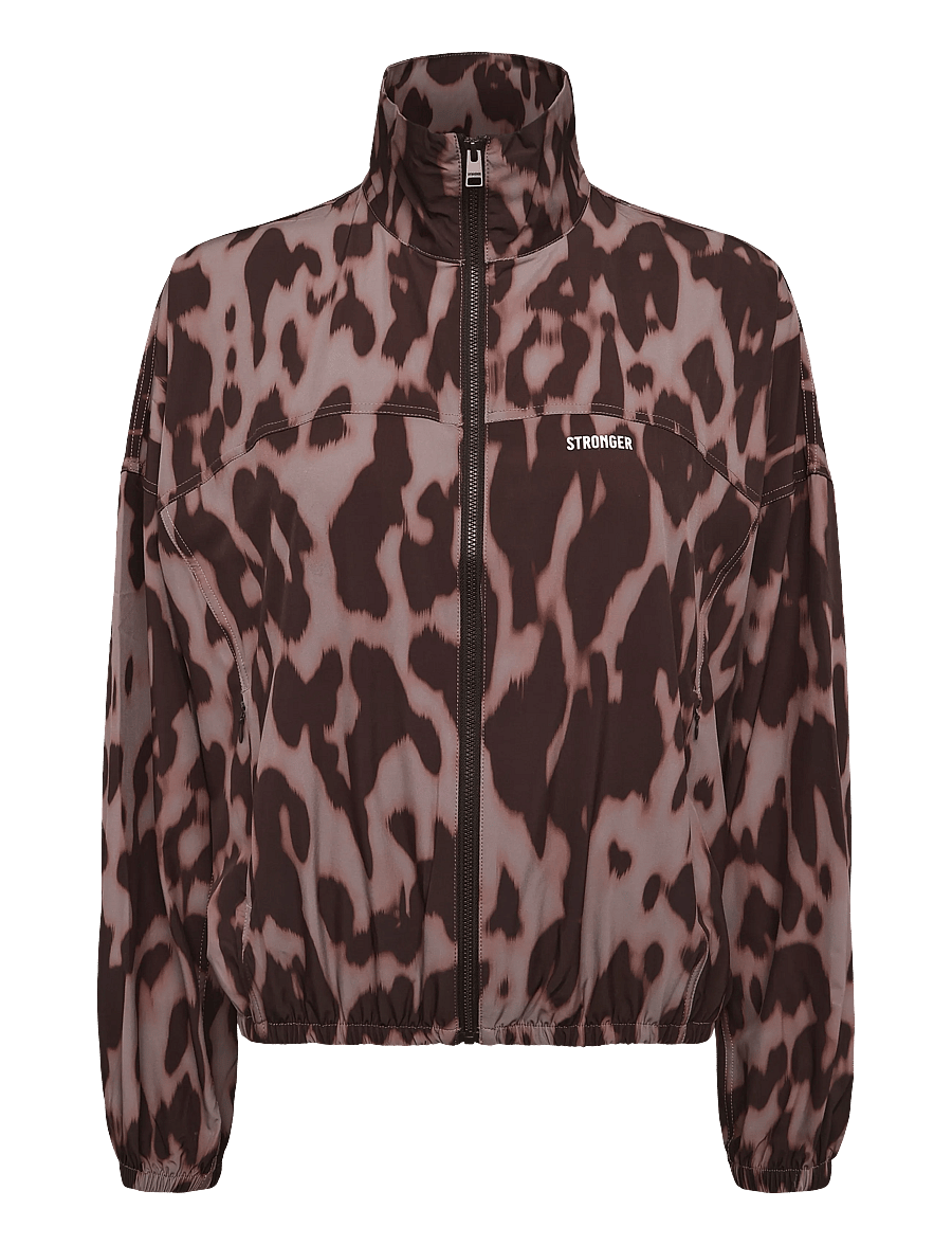 STRONGER - Breezy Woven Jacket - spordijakid - leo rush print - 1