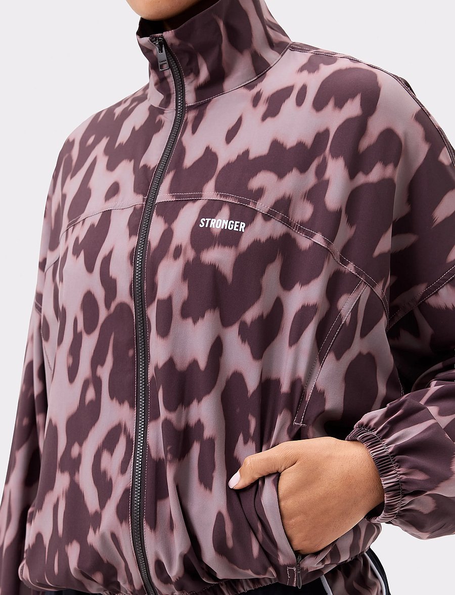 STRONGER - Breezy Woven Jacket - spordijakid - leo rush print - 3