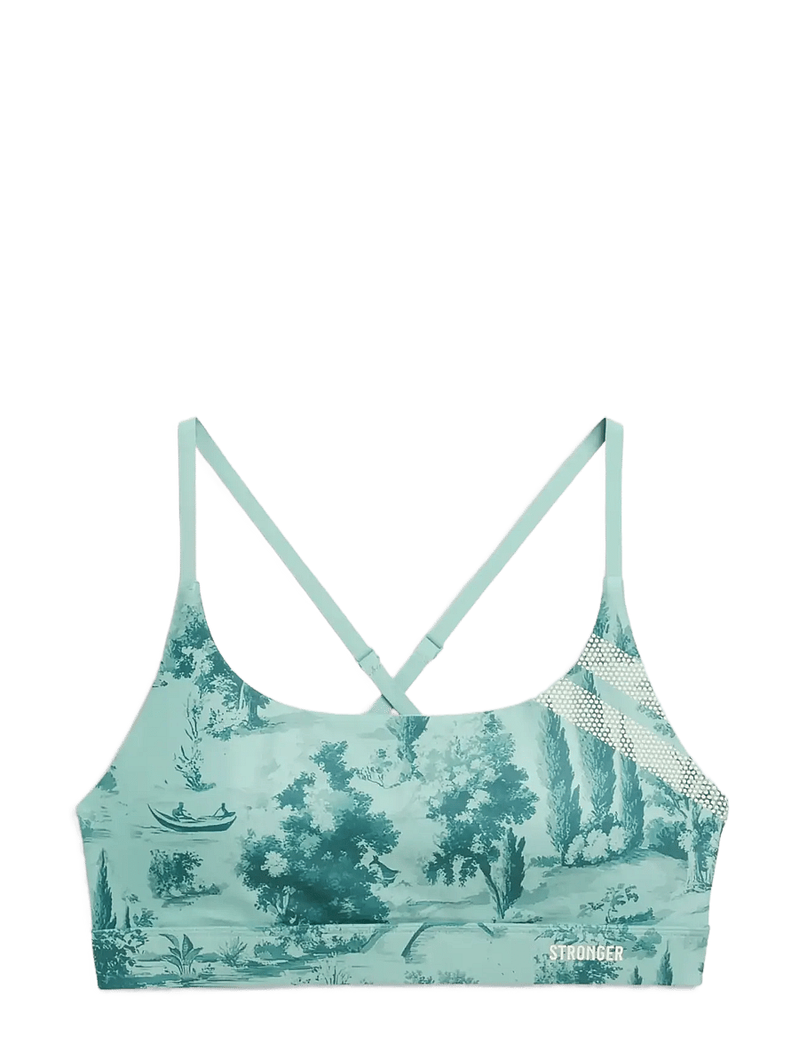 STRONGER - Signature Printed Strap Sports Bra - sport-bhs - toile di roma - 1