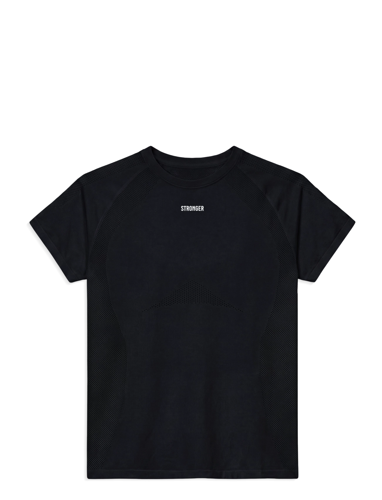 STRONGER Seamless Performance T-shirt - Tops & T-shirts - BLACK / black