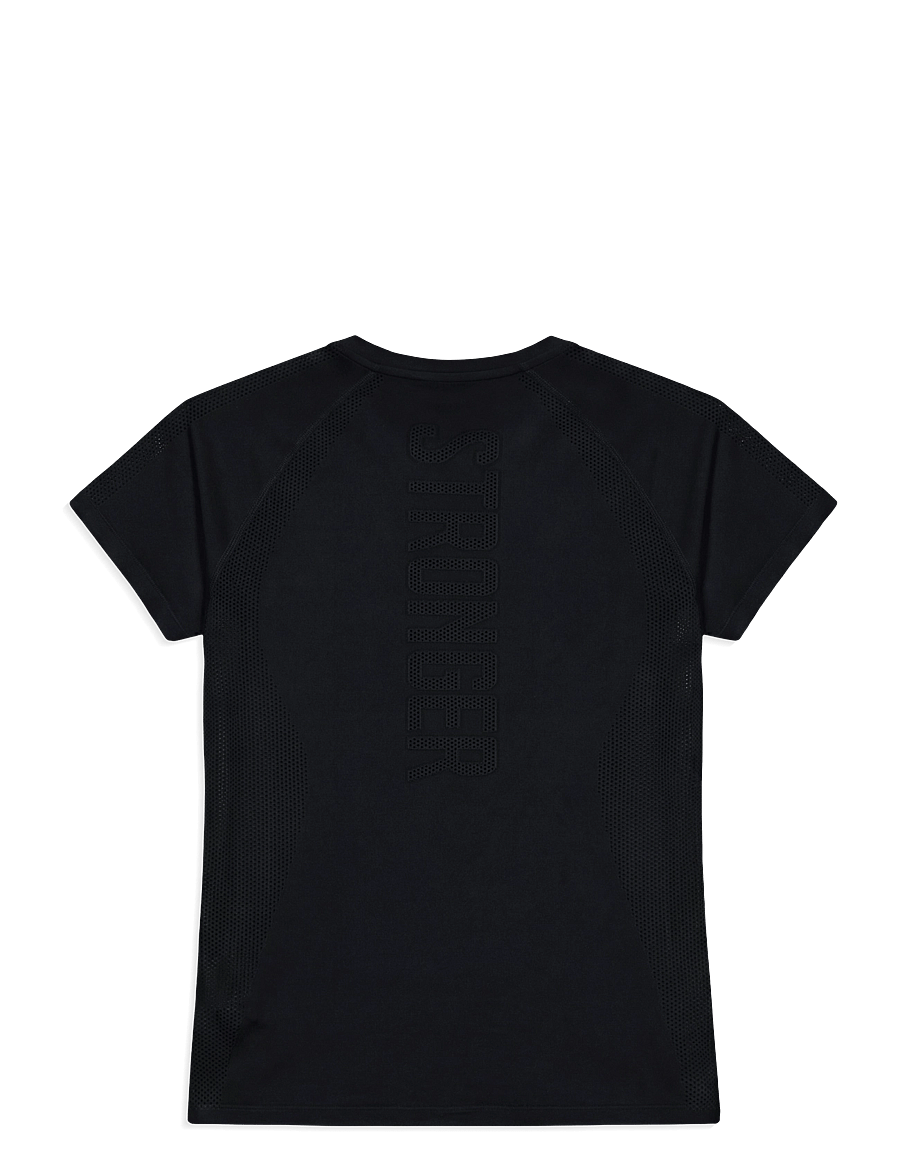 STRONGER - Seamless Performance T-shirt - t-shirts - black - 2
