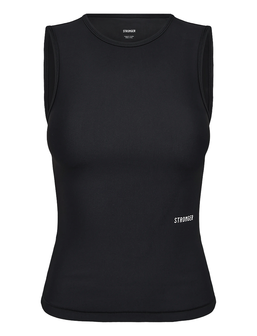 STRONGER - Signature Slim Tank Top - tank tops - black - 1