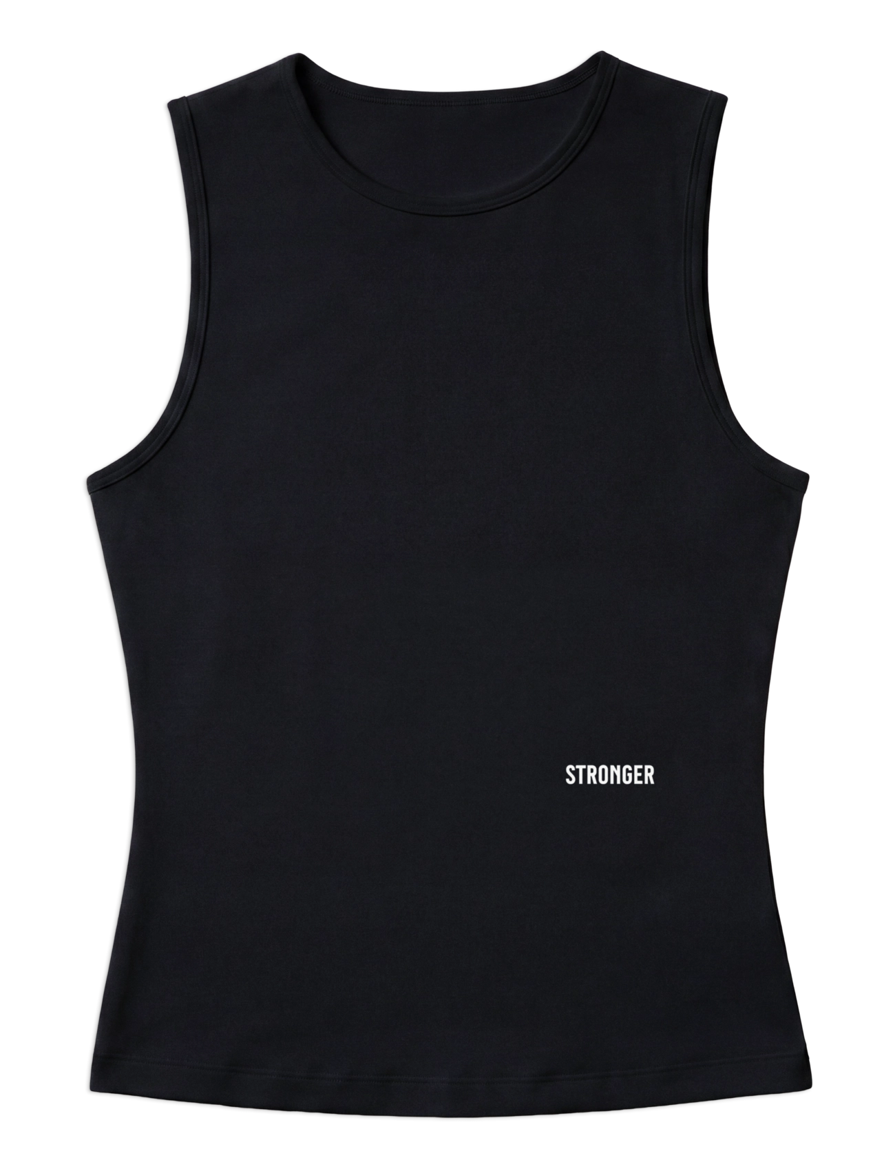 STRONGER Signature Slim Tank Top - Clothing - BLACK / black