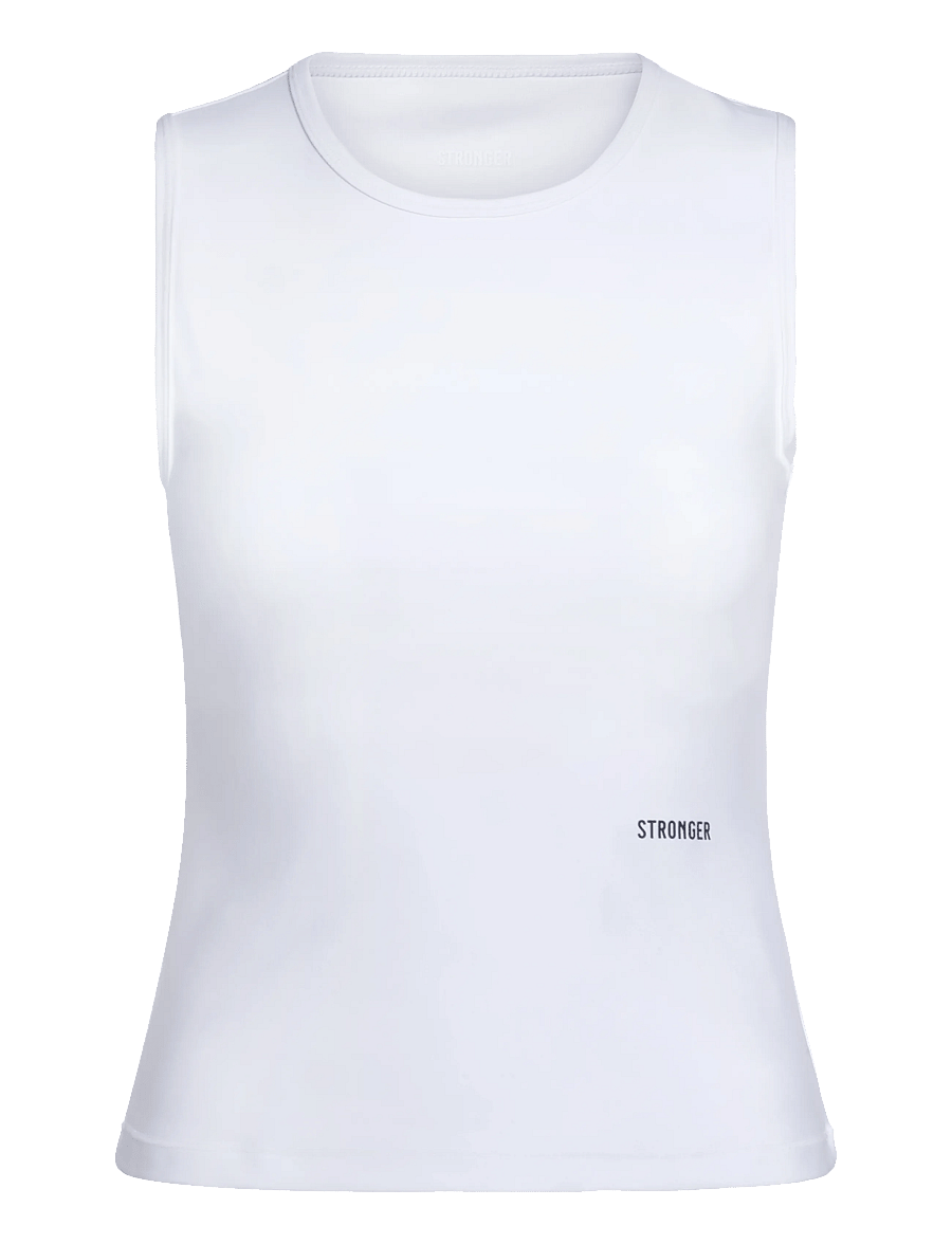 STRONGER - Signature Slim Tank Top - tank tops - bright white - 1