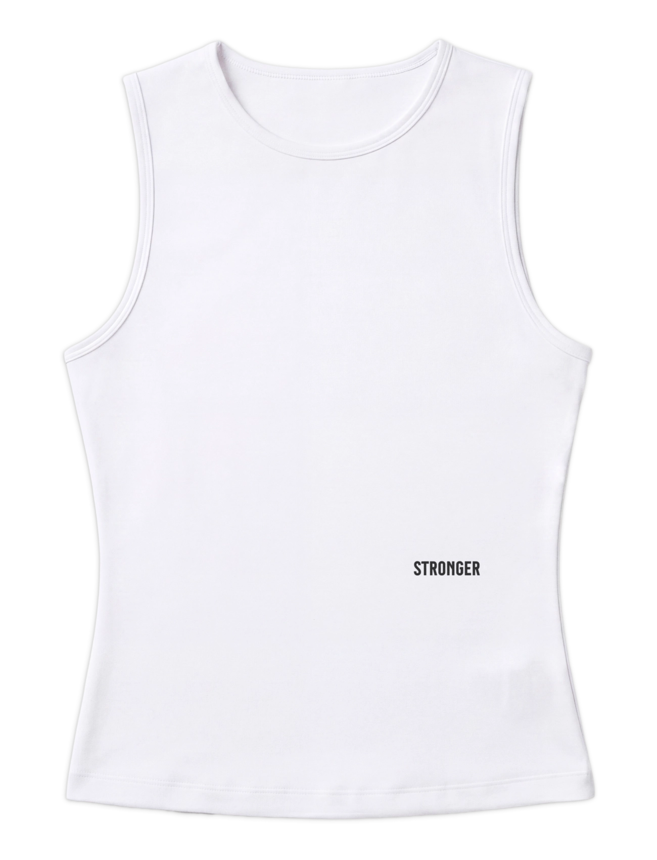 STRONGER Signature Slim Tank Top - Alussärgid ja T-särgid - BRIGHT WHITE / white