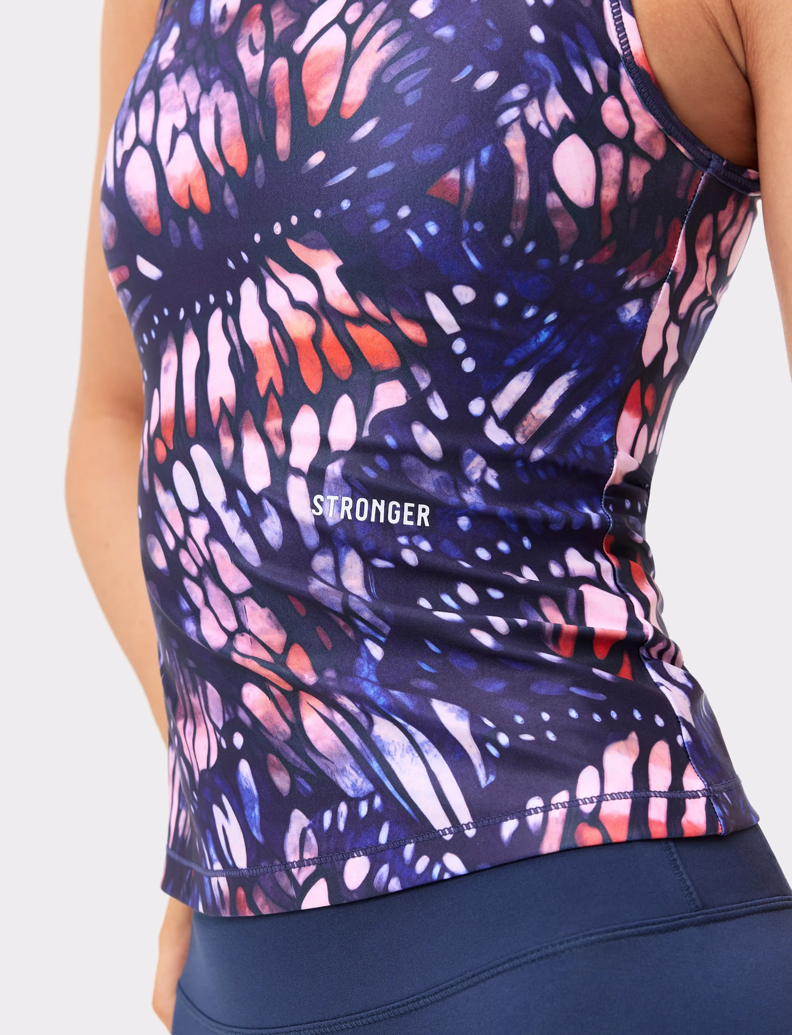STRONGER - Signature Slim Tank Top - tank tops - dark butterfly print - 3