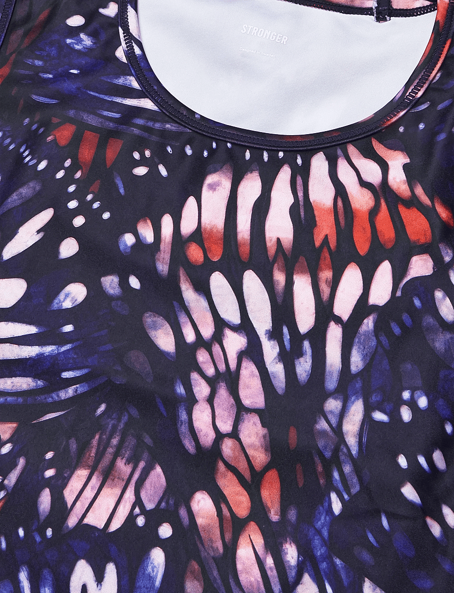STRONGER - Signature Slim Tank Top - tanktops - dark butterfly print - 5