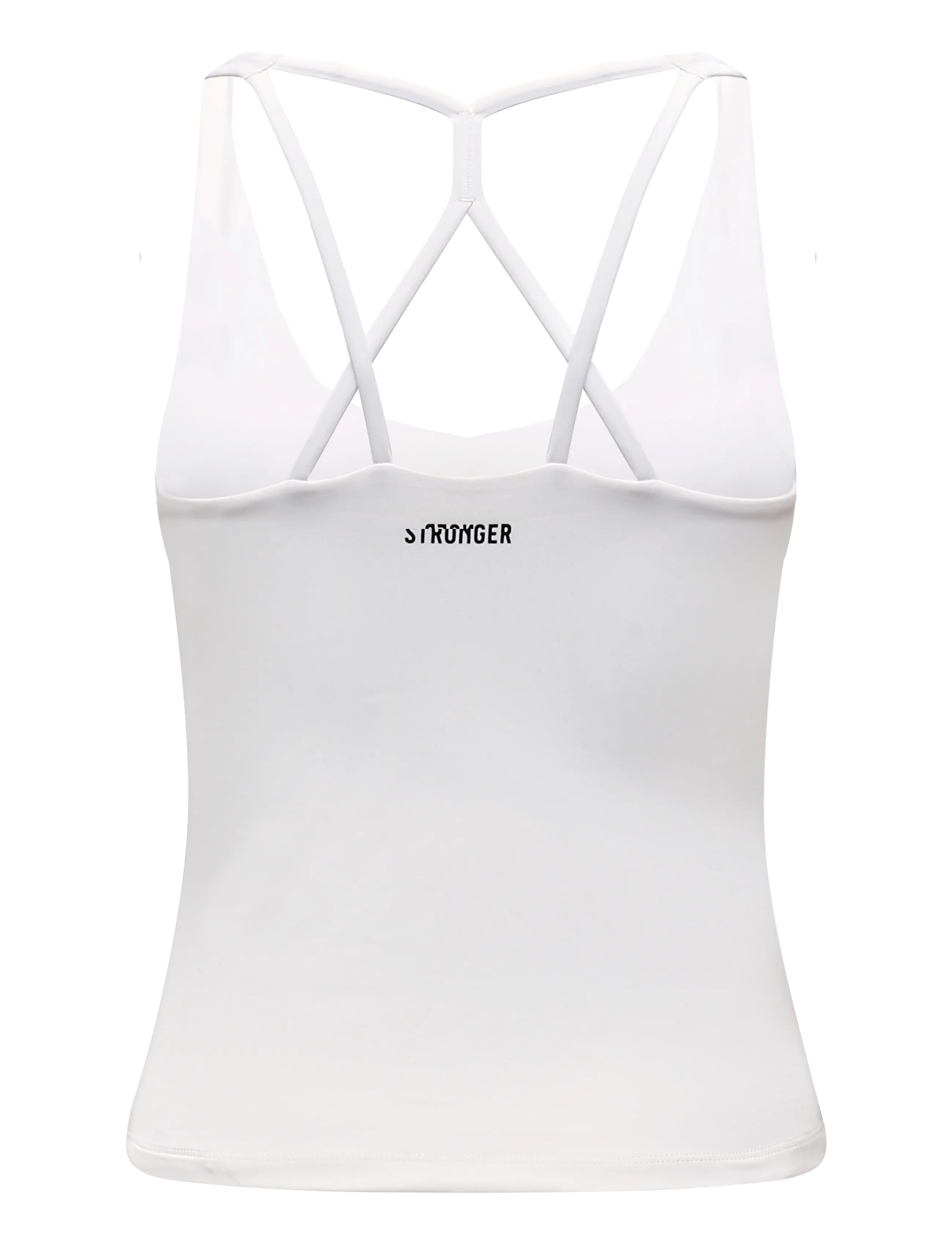 STRONGER - Signature Strappy Tank - linnen - bright white - 1